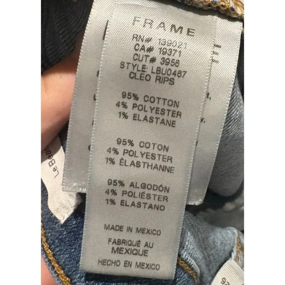 Womens Frame Le Beau Slim Boyfriend Jeans Size 26 - Picture 4 of 7